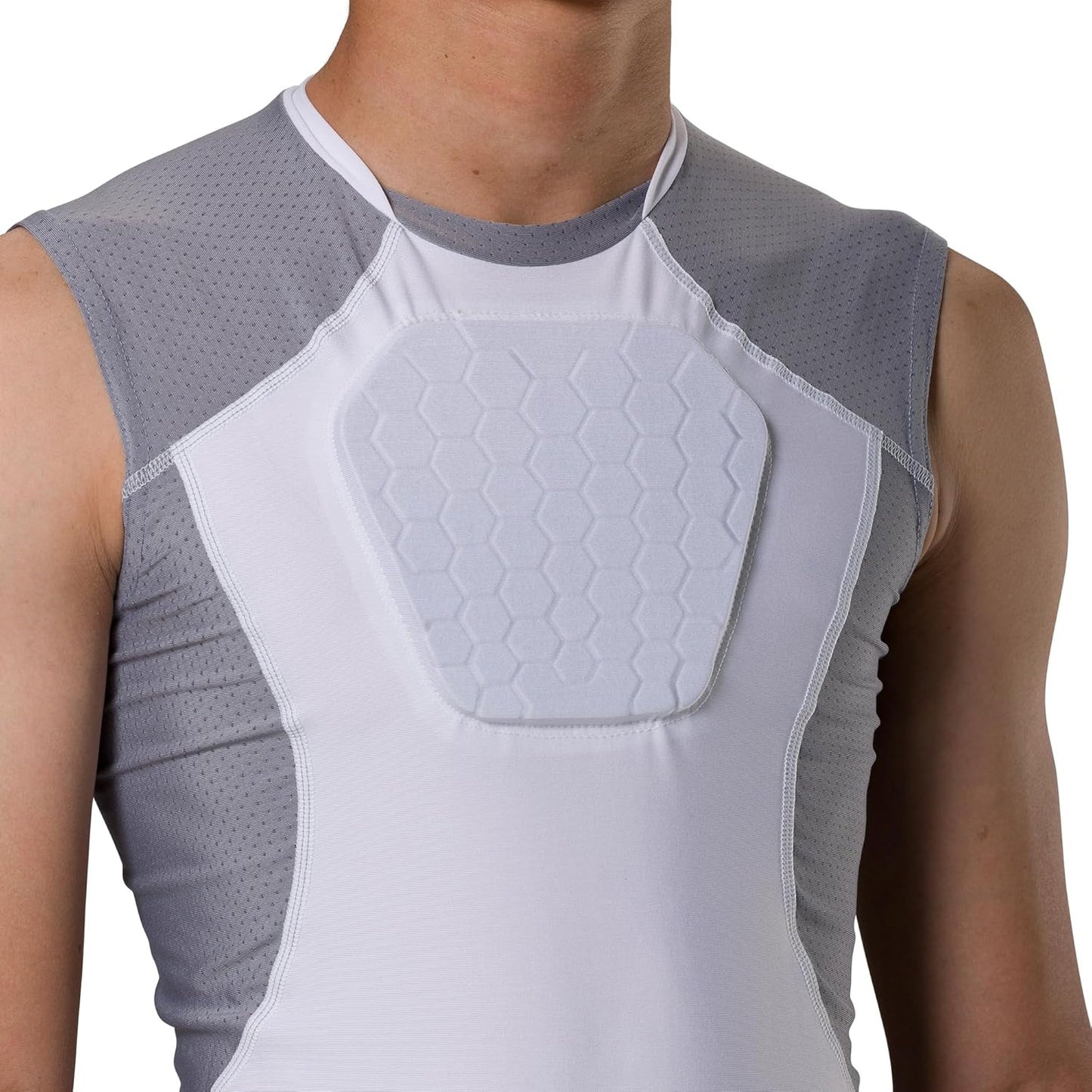Youth Sports Chest Protector Compression Shirt (Hex Padded)