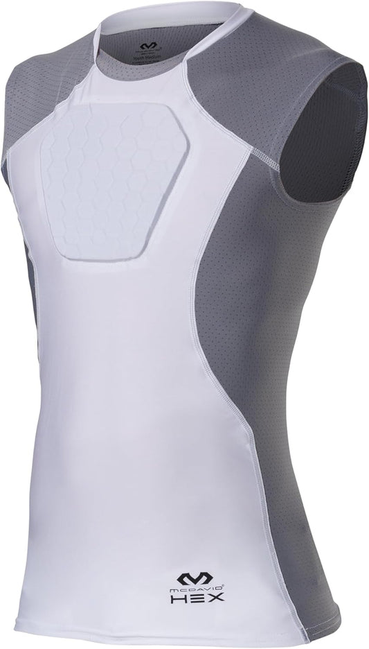 Youth Sports Chest Protector Compression Shirt (Hex Padded)